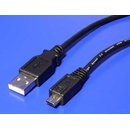 USB káble PremiumCord ku2m5f micro USB 2.0, A-B, 5m, černý