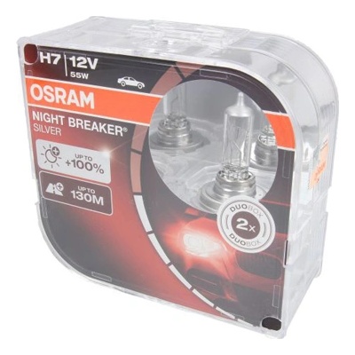 OSRAM Крушка OSRAM H7, 12V, 55W, 1500lm, 2 броя