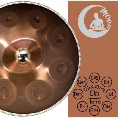 Terré Moon II Handpan Cis-Ziska 432Hz Terré