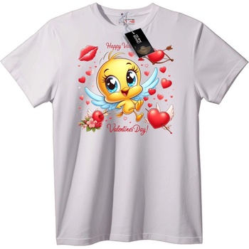 NOONEBRAND Тениска Туити за Свети Валентин - 3XL, White