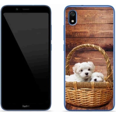 Pouzdro mmCase Gelové Xiaomi Redmi 7A - štěňátka