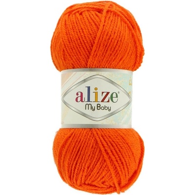 Alize My Baby 37 tekvicovo oranžová