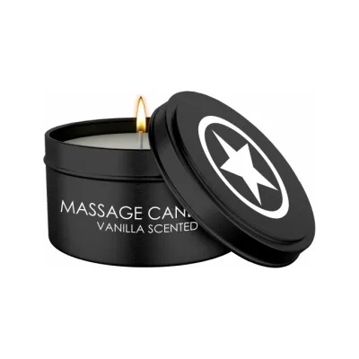 Shots Toys Масажна свещ с аромат на ванилия Ouch!