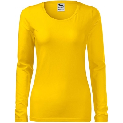 MALFINI Malfini slim 139 / Дамска тениска с дълъг ръкав - жълта xs (1390412)