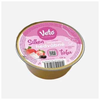 Veto ECO Tofu hodvábne s príchuťou jahoda a ríbezle 125 g