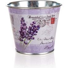 Home decor Květináč plechový LAVENDER 8 x 6,5 x 5,5 cm