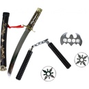Dětské zbraně Rappa meč japonský katana s přísluš sada 5 ks
