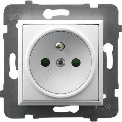 OSPEL - Домашна розетка без рамка 230V ARIA бяла (OE0001)