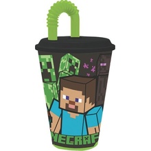 U.T.C KELÍMEK S BRČKEM MINECRAFT PLAST 430 ML