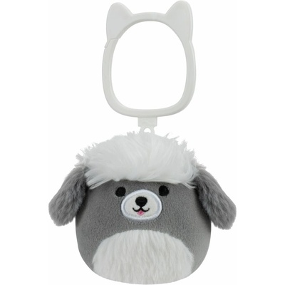 Přívěsek na klíče Squishmallows Šedobílý pes Arnold