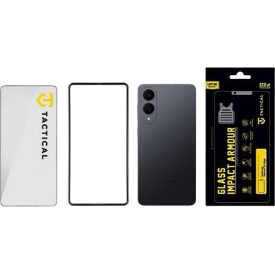 Tactical Samsung S25 Edge TACTICAL IMPACT ARMOUR GLASS 3D стъкло за защита на екрана, с антибактериално покритие + допълнителна рамка, ПРОЗРАЧНО 57983125574 (57983125574)