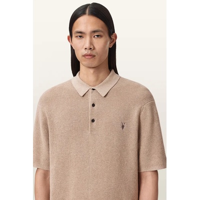 AllSaints тениска с яка мъжка с добавена вълна ASPEN (M025KA)