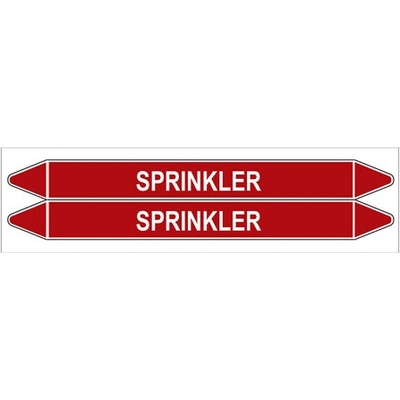 Značení potrubí, sprinkler,2 ks, 450 × 52 mm PZ 008585