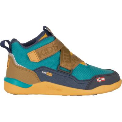Trollkids Детски зимни ботуши Trollkids Kid's Nordfjord Barefoot Winter Hiker Winter boots - Dark Cyan / Bronze / Mystic Blue - размер 40 (EU) (702-4707-0223)