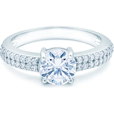 SAVICKI Годежен пръстен savicki: бяло злато, бял сапфир