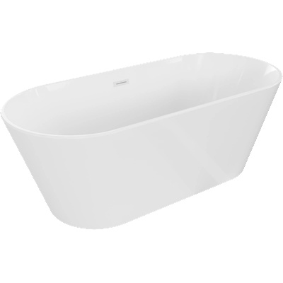 Mexen Flavia свободностояща вана 170 x 75 см, бяла, бял преливник - 54031708000-20 (54031708000-20)