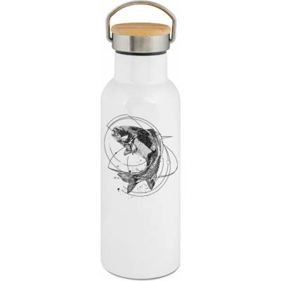 123TRIKO termoska Dravá Ryba, černý potisk 500 ml