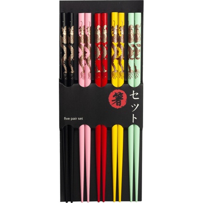 Emro Aziatica Jedálne paličky sada 22,5 cm 5 Colors 5 párov
