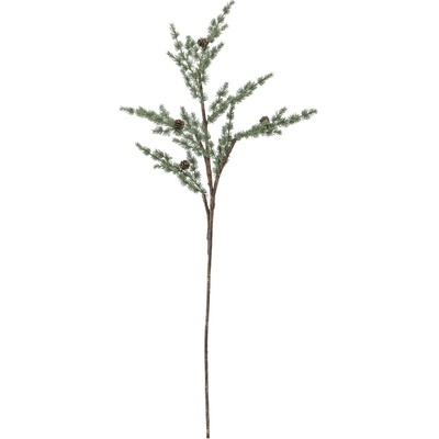 Bloomingville Umělá větvička Pine 91 cm, zelená barva, plast