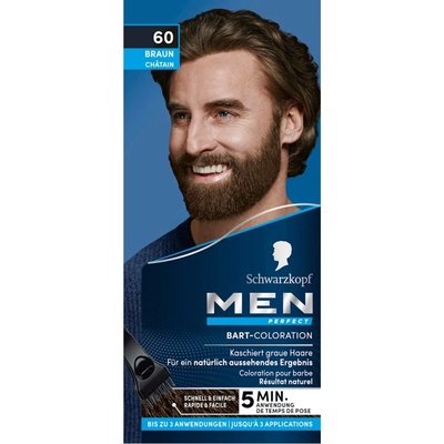 SCHWARZKOPF MEN BARVA NA VOUSY 60 STŘEDNĚ HNĚDÁ
