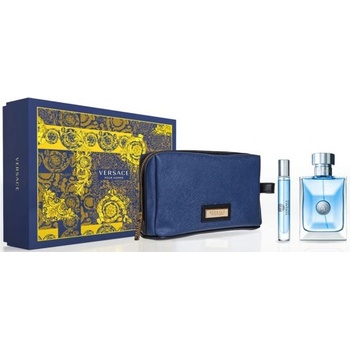 Versace pour Homme pro muže EDT 100 ml + EDT 10 ml + kosmetická taška dárková sada