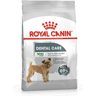 Royal Canin Mini Dental Care - суха храна за кучета в зряла възраст от дребни породи при чувствителни зъби-1кг