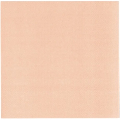 Amscan papírové ubrousky Vert Decor pastelově meruňkové 33x33cm 20ks