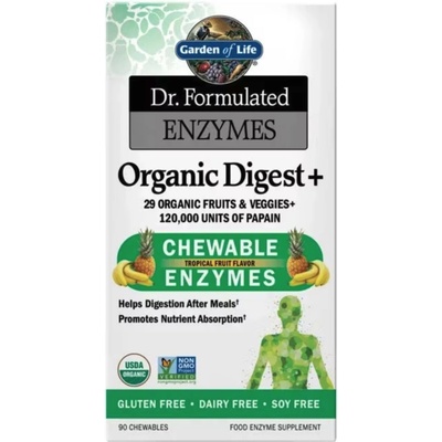 Garden of Life Enzymes Organic Digest+ Gummies 90 žvýkacích tablet