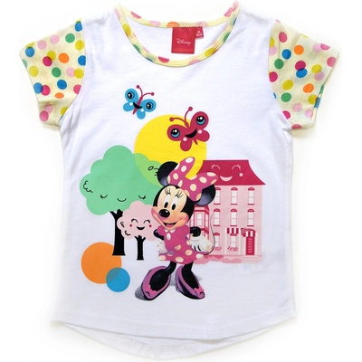 Setino dievčenské tričko Minnie Mouse biela