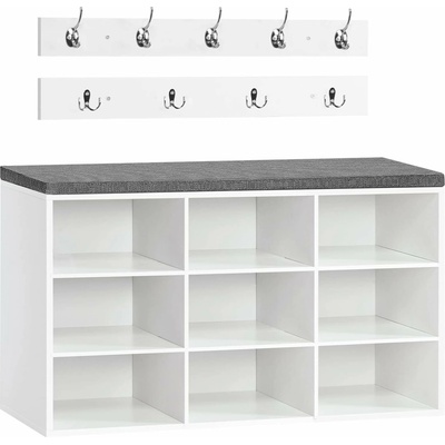 Vasagle Jungo 80 cm bílý/šedý – Zbozi.Blesk.cz