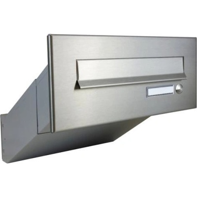 DOLS D-041 ČD-2 - nerezová poštová schránka na zamurovanie, s menovkou a zvončekovým tlačidlom