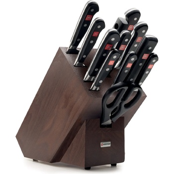 WÜSTHOF Комплект ножове с блок CLASSIC, 13 бр. , с заточващ прът и ножици, Wüsthof (WU9847)