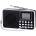Daisy Multimedia Diva - портативно FM радио с MP3 плеър, 50 станции, USB/SD - черно