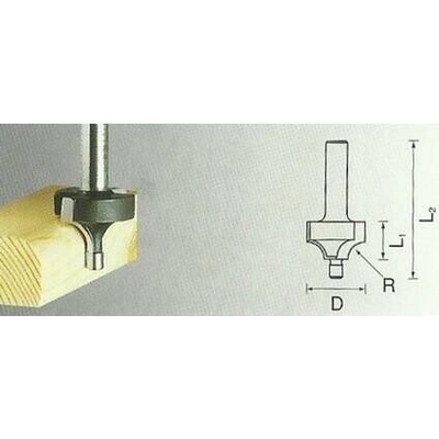 NAREX Fréza na dřevo se stopkou 8mm d=14,2mm; L1=10mm; L2=46mm - 617636