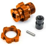 Traxxas главина на колелото къса 17mm с канали оранжева