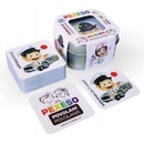 Karetní hry Pexeso povolání voděodolné 64 karet v plechové krabičce