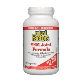 Natural Factors МСМ формула за стави (с глюкозамиин и хондроитин сулфат) 240 капсули | Natural Factors (8269 NF)