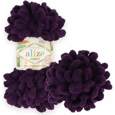 Alize Puffy 986 tmavá fialová