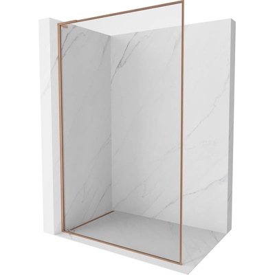 Mexen Kioto-XF L Душ параван Walk-in с рамка 60 x 202 cm, прозрачен 10 mm, матирана мед - 800-060-174-65-00-XF (800-060-174-65-00-XF)