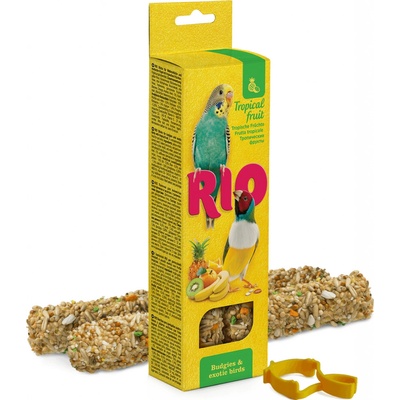 RIO tyčinky pre andulky s tropickým ovocím 2 x 40 g