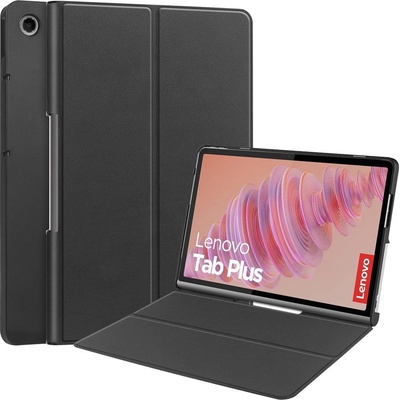Lenovo Кожен Калъф със Стойка за Lenovo Tab Plus + Протектор за Екран, Удароустойчив, 6 цвята