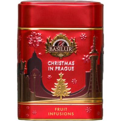 Basilur Around The World Christmas in Prague Red ovocný sypaný čaj v plechu 75 g