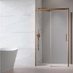 Radaway Правоъгълна душ кабина с плъзгаща се врата Radaway Idea KDJ 160x120 см, матирана мед-прозрачно покритие, лява (387046-93-01L+387054-93-01R)