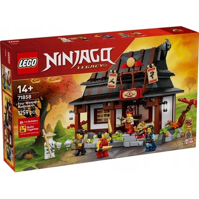 LEGO® Ninjago 71858 Kovárna Čtyři zbraně: 15 let Ninjago – Hledejceny.cz