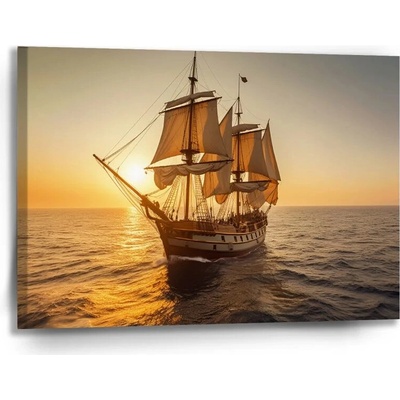 Sablio Obraz Plachetnica na pokojnom mori 2 - 90x60 cm