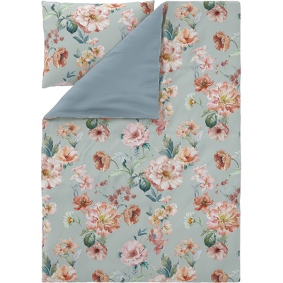 Livarno povlečení z mikrovláknitého saténu květiny 140x200 70x90