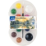 Spree Акварелни бои Spree Art 12 цвята с четка в PPL кутия