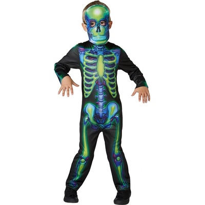 Rubies Детски карнавален костюм Rubies - Neon Skeleton, размер M (883028211197)
