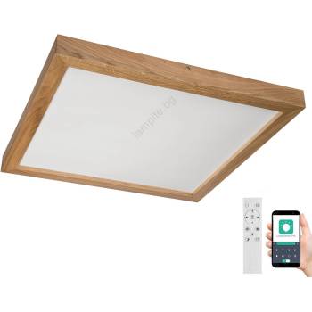Brilagi Brilagi-LED Димируема лампа WOODY FRAME LED/50W/230V дъб 60x60 см IP44 + д. у (BG0862)