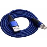 Akyga AK-USB-47 USB A / USB micro B 1 м магнитен син захранващ кабел (5901720139122)